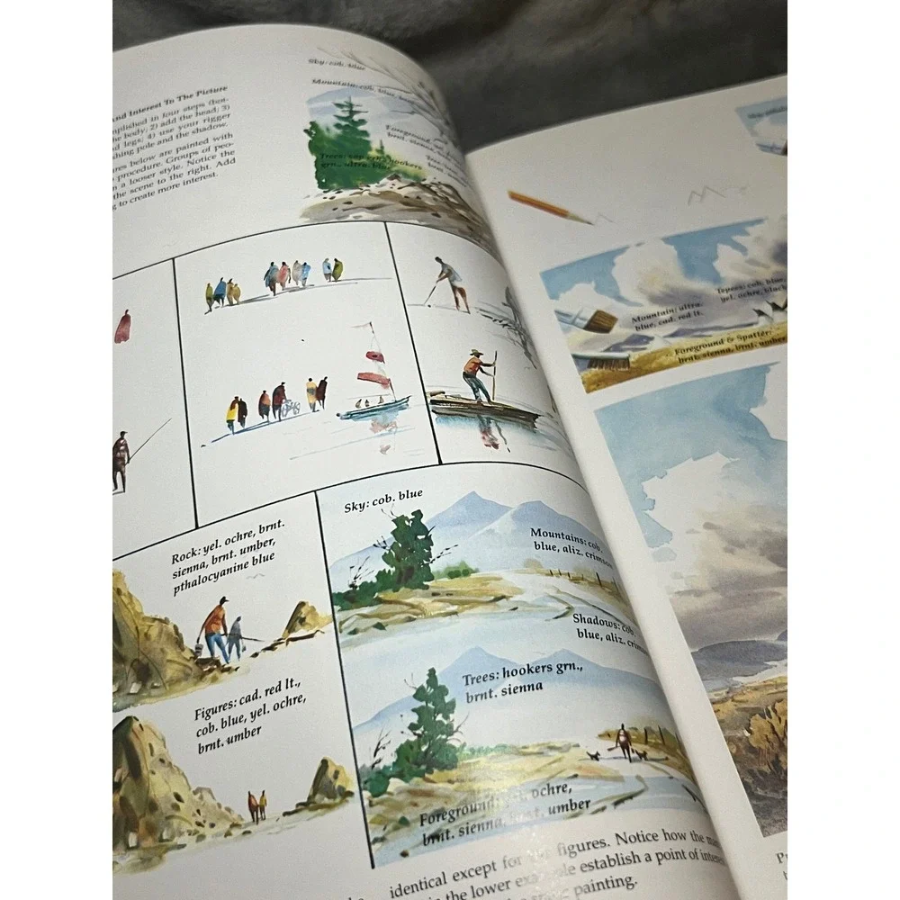 How to Draw Paint Watercolors Walter Foster 1991 Vintage Art Instruction Book